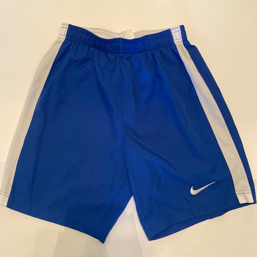 Blue Nike Soccer Shorts